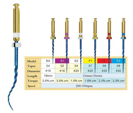 Blue Flex Rotary File 4% - 20No.